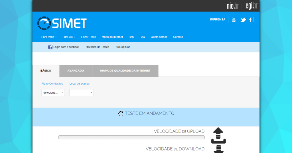 Simet O melhor medidor de qualidade da Internet do Brasil