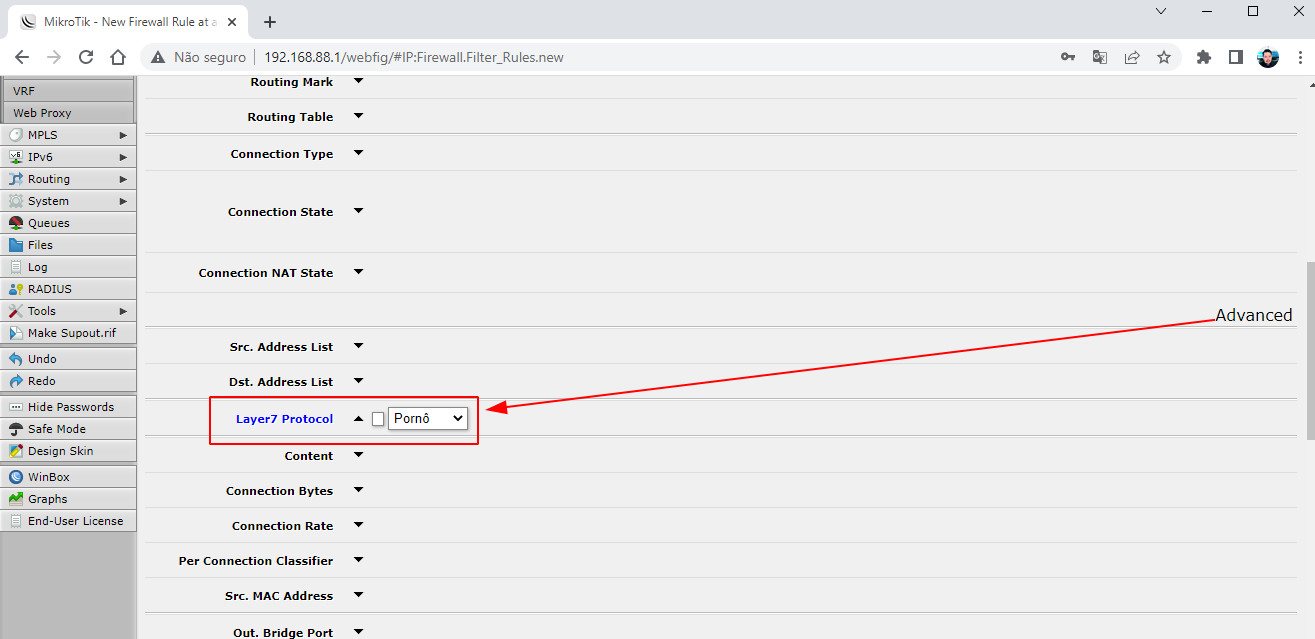 Como bloquear o site no Mikrotik Router OS do Winbox [URL & palavras-chave]  – Blog de Ti