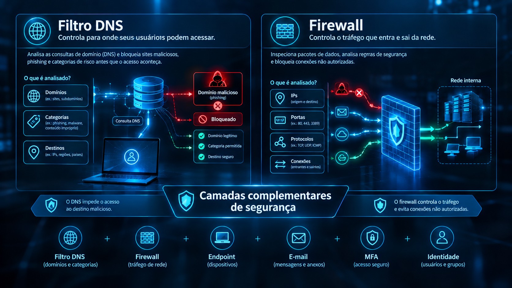 Filtro DNS e Firewall