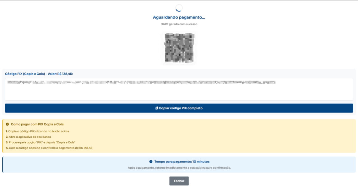 Chave Pix - Cronômetro
