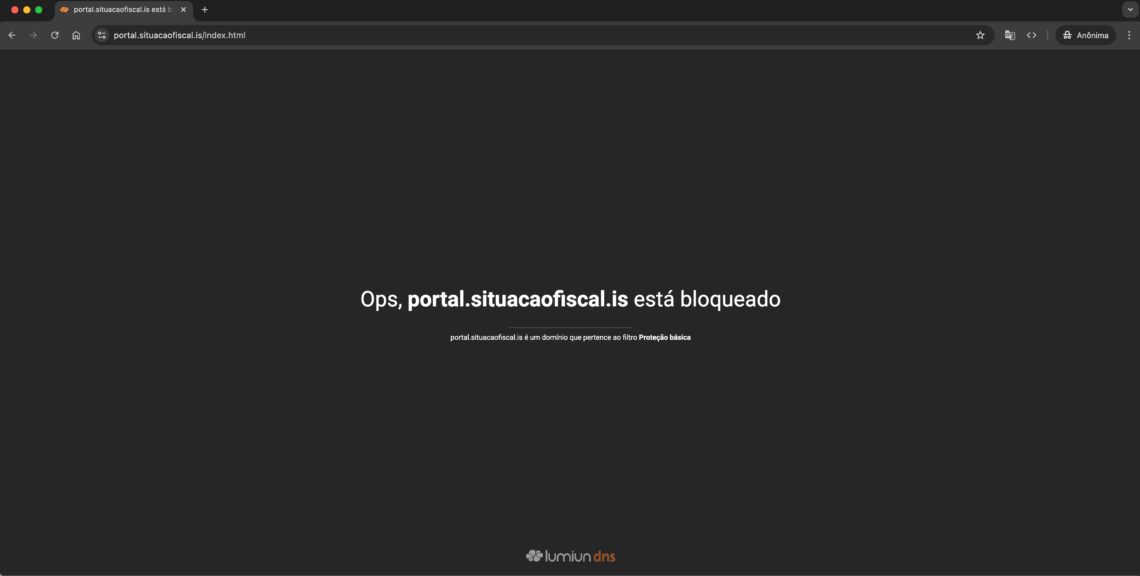 Site bloqueado