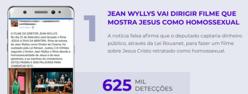 Noticia-falsa detectada-625mil-vezes-entre-o-2-e-3-trimestre-de-2018.Fonte-PSafe-Dfndr-Lab