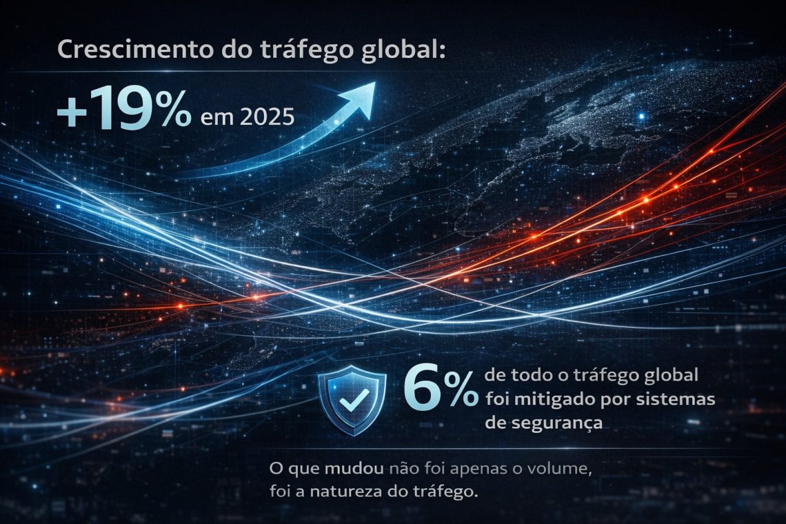 crescimento do tráfego global