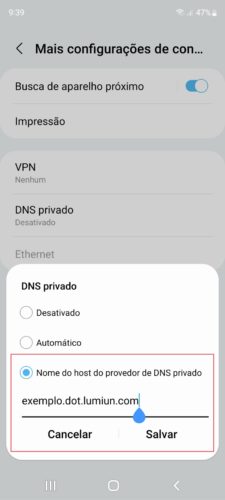 segurança na internet android